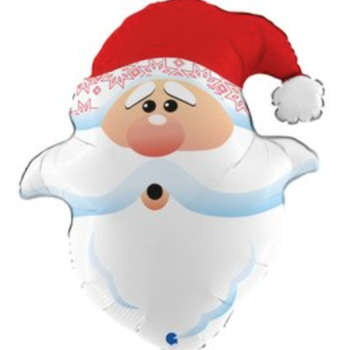 XL Folienballon Figur - Nikolaus, Kopf - 66cm